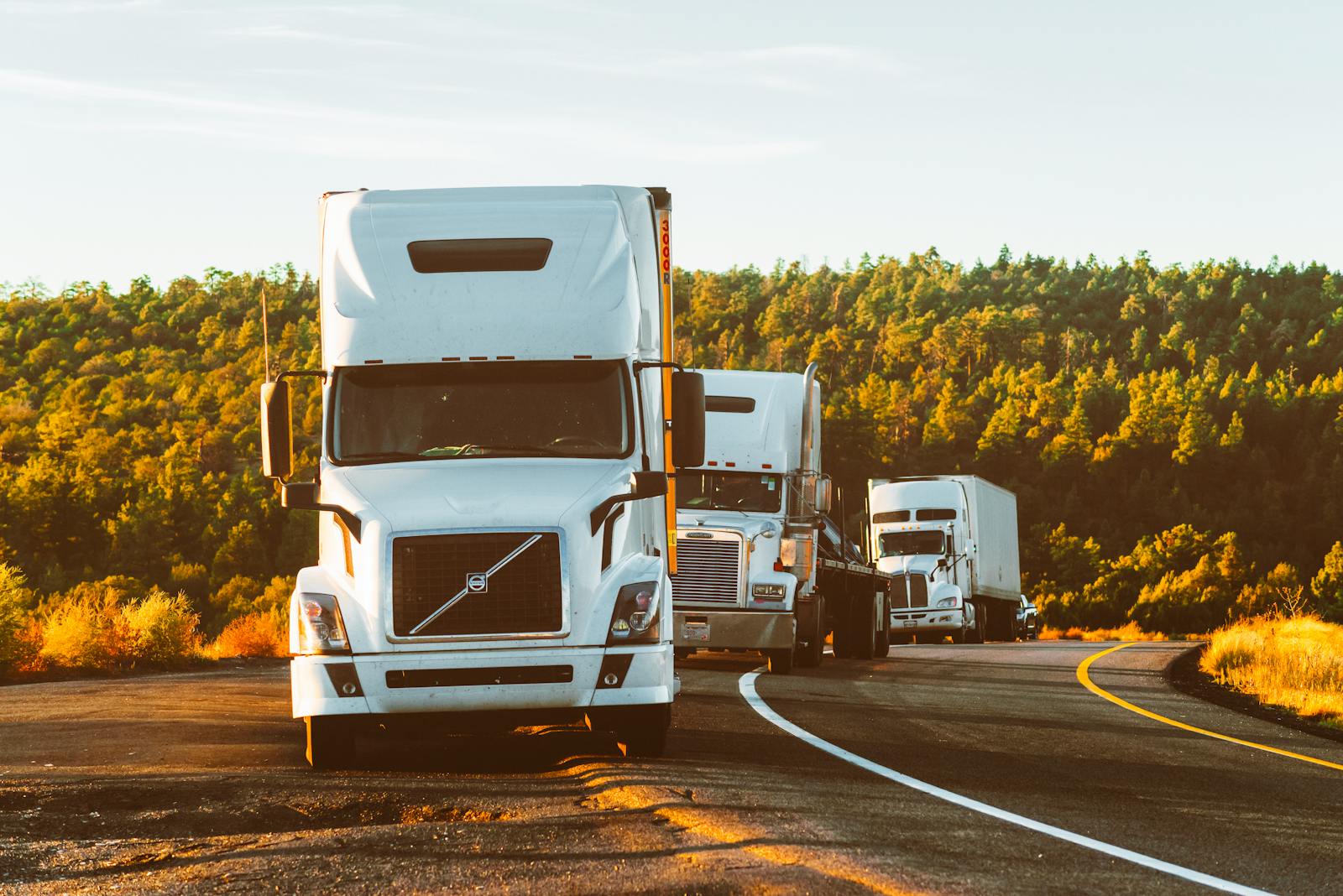 Inside the YRC TRUCKING LLC equipment yard